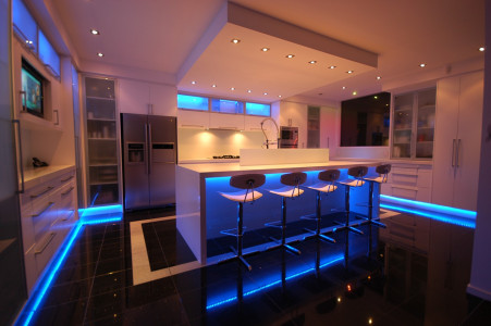 Ultra modern kitchen with stainless steel