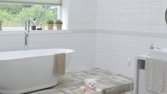 White master bath